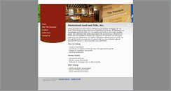 Desktop Screenshot of homesteadlandandtitle.com